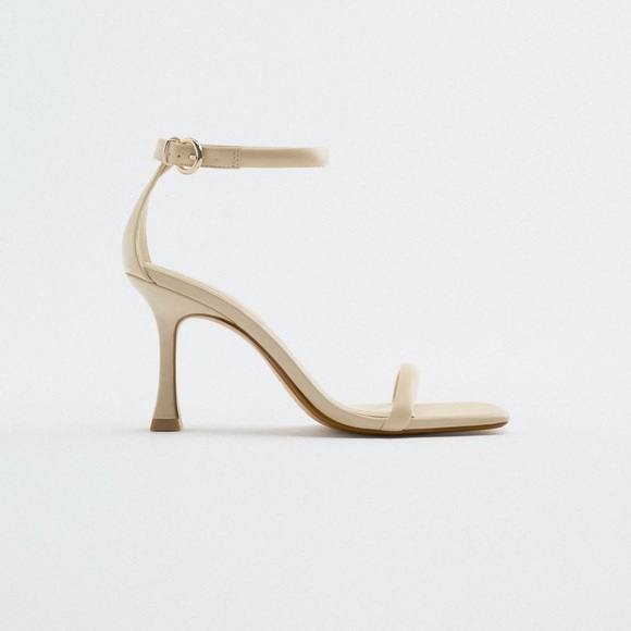 NWT ZARA LEATHER HEELS - Picture 6 of 15